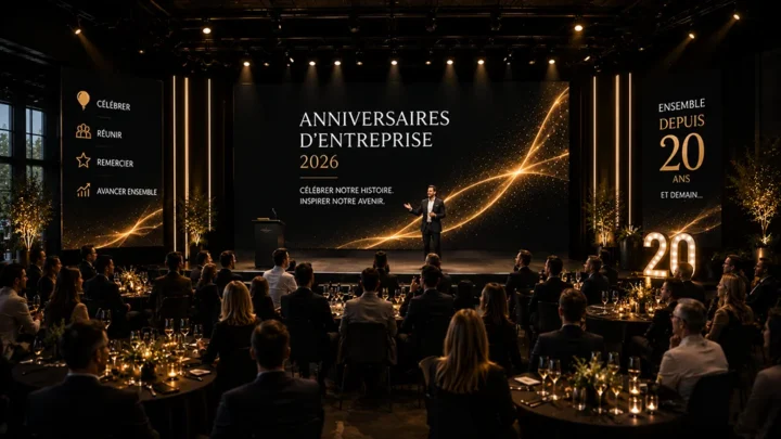 Organisation d’anniversaires d’entreprise sur mesure avec la solution Événement 360 — Agence DCM